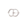 Bältesspänne silverpläterad mässing 13mm rembredd