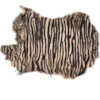 Kaninskinn färgat zebra