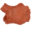 Kaninskinn färgat orange