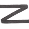 Vävt ylleband fiskben 2.5cm 209-206/01 svart/grå