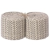 Benlindor diamantkypert 9cm 1par 202-206/01 naturvit/grå