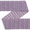 Vävt ylleband diamantkypert 9.0cm 272-202/01 lila/naturvit