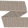 Vävt ylleband diamantkypert 9.0cm 202-206/01 naturvit/grå