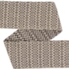 Vävt ylleband diamantkypert 9.0cm 202-209/01 naturvit/svart