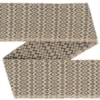 Vävt ylleband diamantkypert 9.0cm 202-229/01 naturvit/mossgrön