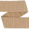 Vävt ylleband diamantkypert 9.0cm 202-241/01 naturvit/senapsgul