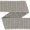 Vävt ylleband diamantkypert 9.0cm 202-295/01 naturvit/petrol