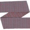 Vävt ylleband diamantkypert 9.0cm 216-252/01 ljusblå/krappröd