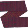 Vävt ylleband diamantkypert 9.0cm 272-252/01 lila/krappröd