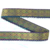 Dekorband KA 001M petrol/guld 2.3cm