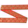 Dekorband KA 002K terrakotta/guld 2.3cm