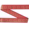 Dekorband KA 005E röd/guld 2.0cm
