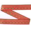 Dekorband KA 006D röd/guld 2.2cm