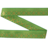 Dekorband KA 006E grön/guld 2.2cm