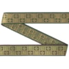 Dekorband KA 007D mörkgrön/guld 2.0cm