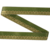 Dekorband KA 009C olivgrön/guld 2.0cm