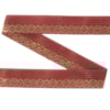 Dekorband KA 009E rödbrun/guld 2.0cm