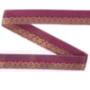 Dekorband KA 009F lila/guld 2.0cm
