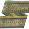 Dekorband KA 029 grön/guld 6.6cm