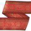 Dekorband KA 030 röd/guld 6.2cm