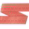 Dekorband KA 037E cerise/guld 3.7cm