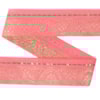 Dekorband KA 046B rosa/guld 3.9cm