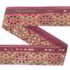 Dekorband KA 047 lila/guld 4.0cm