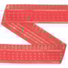 Dekorband KA 048A cerise/guld 3.8cm