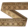 Dekorband KA 050A brungrön/guld 3.8cm