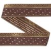 Dekorband KA 051B brun/guld 3.9cm