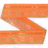 Dekorband KA 056 orange/guld 3.9cm