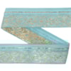 Dekorband KA 060E ljusblå/guld 3.8cm