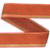 Dekorband KA 062B orange/guld 3.8cm