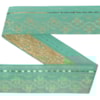 Dekorband KA 064 mint/guld 3.9cm