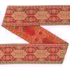 Dekorband NI 023 röd/guld 3.8cm