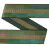 Dekorband NI 036A grön/guld 4.1cm