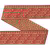 Dekorband NI 047 röd/guld 3.8cm