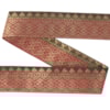 Dekorband NI 048 brun/röd/guld 3.3cm