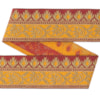 Dekorband NI 053 gul/röd/guld 4.7cm