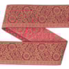 Dekorband NI 057 rosa/guld 4.7cm