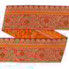 Dekorband NI 058A röd/guld 4.9cm
