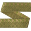 Dekorband NI 061 grön/guld 4.3cm