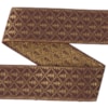 Dekorband NI 068A brun/guld 4.5cm