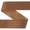 Dekorband NI 068C brungrön/guld 4.5cm