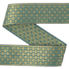 Dekorband NI 074B petrol/guld 4.3cm