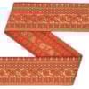 Dekorband NI 080 rost/guld 4.7cm