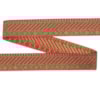 Dekorband NI 085 röd/multi/guld 3.8cm