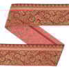 Dekorband NI 089 röd/rosa/guld 4.8cm