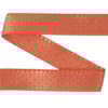 Dekorband NI 100E orange/guld 2.8cm