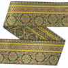 Dekorband NI 103B grön/gul/guld 5.1cm